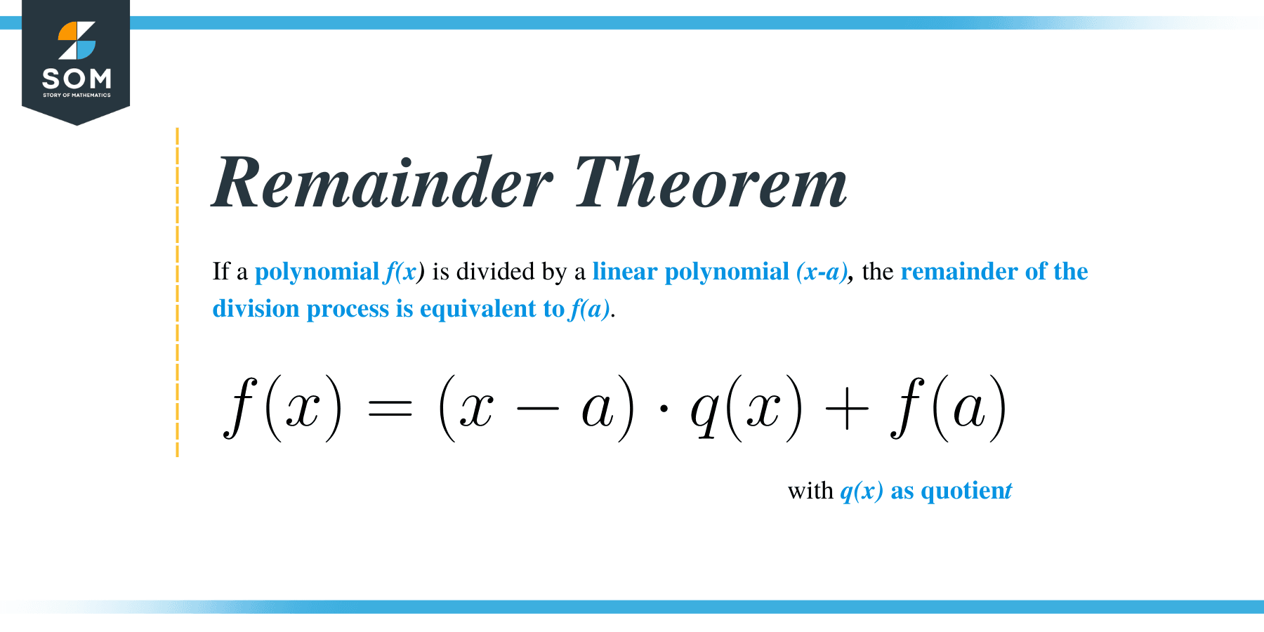 Remainder Theorem Formula